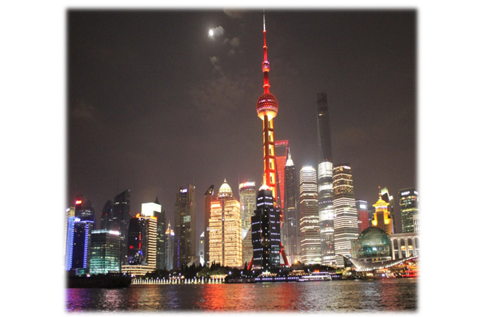 6. Shanghai by night on the Huangpu river cruise